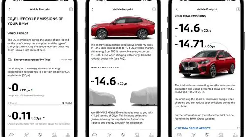 My BMW le arată conducătorilor, în premieră, emisiile de CO2 pentru întregul ciclu de viaţă