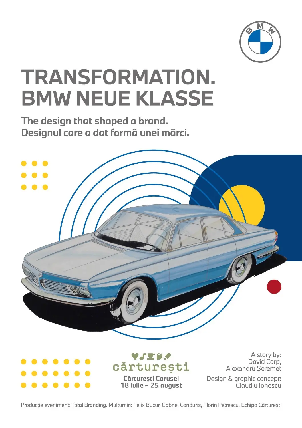 BMW prezintă Expoziţia „Transfomration. Neue Klasse” @ Cărtureşti Carusel