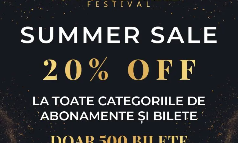 Unforgettable Festival lansează SUMMER SALE