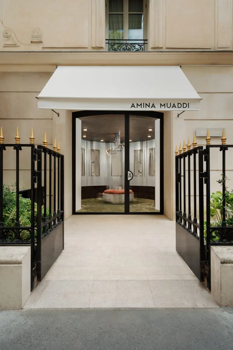 Amina Muaddi Avenue Montaigne