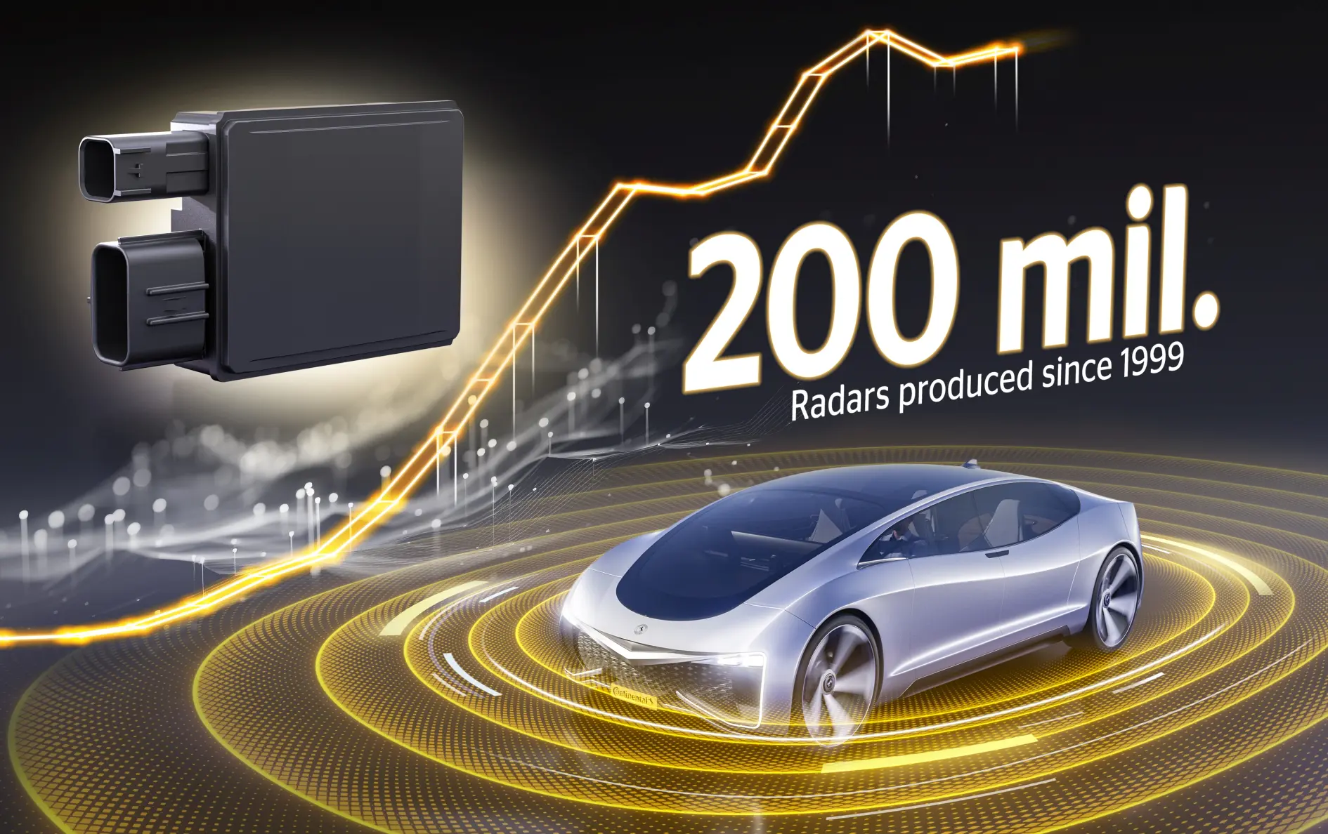 Continental marchează 200 de milioane de senzori radar