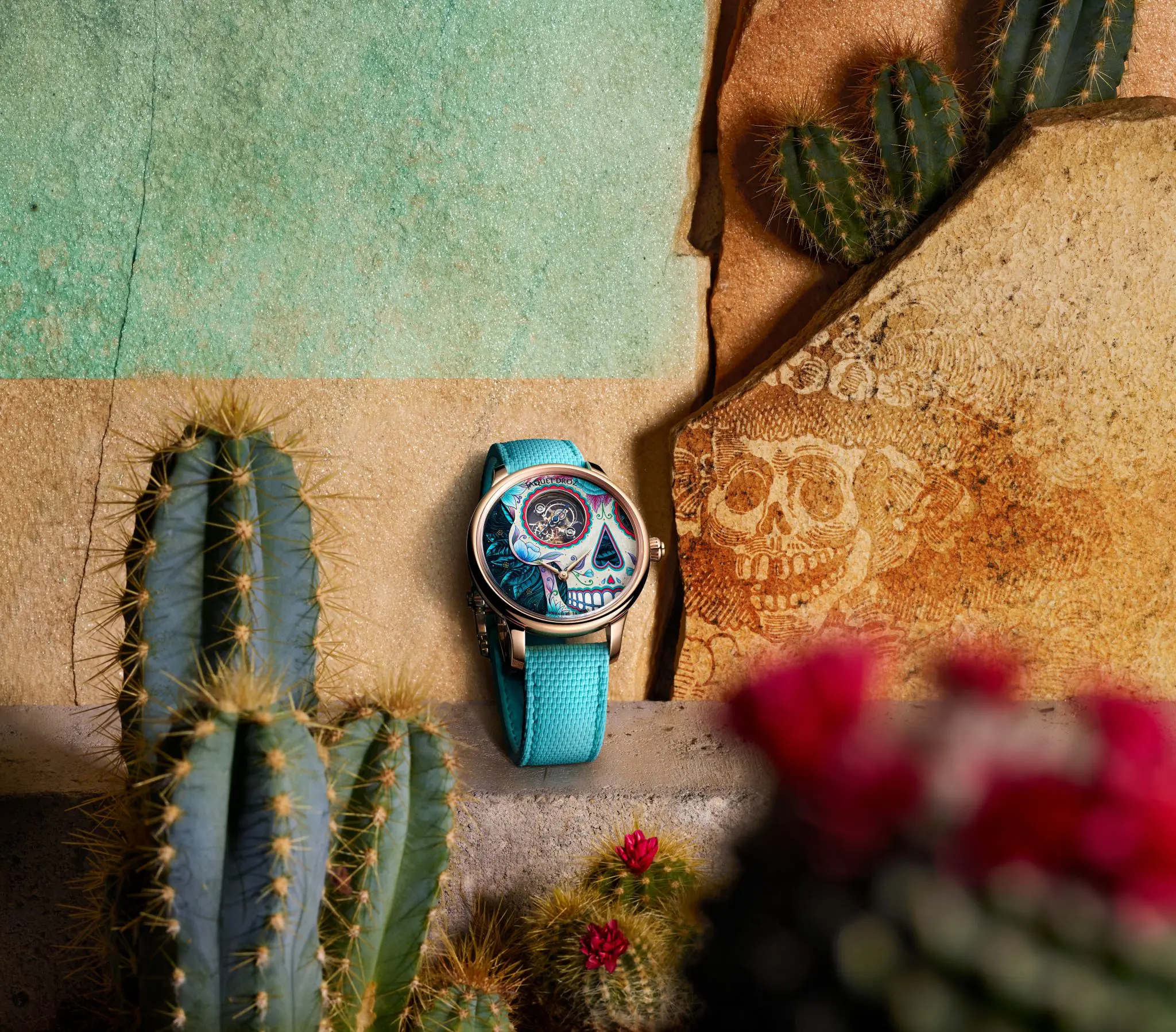 Jaquet Droz Tourbillon Skelet Red Gold - Catrina Skull
