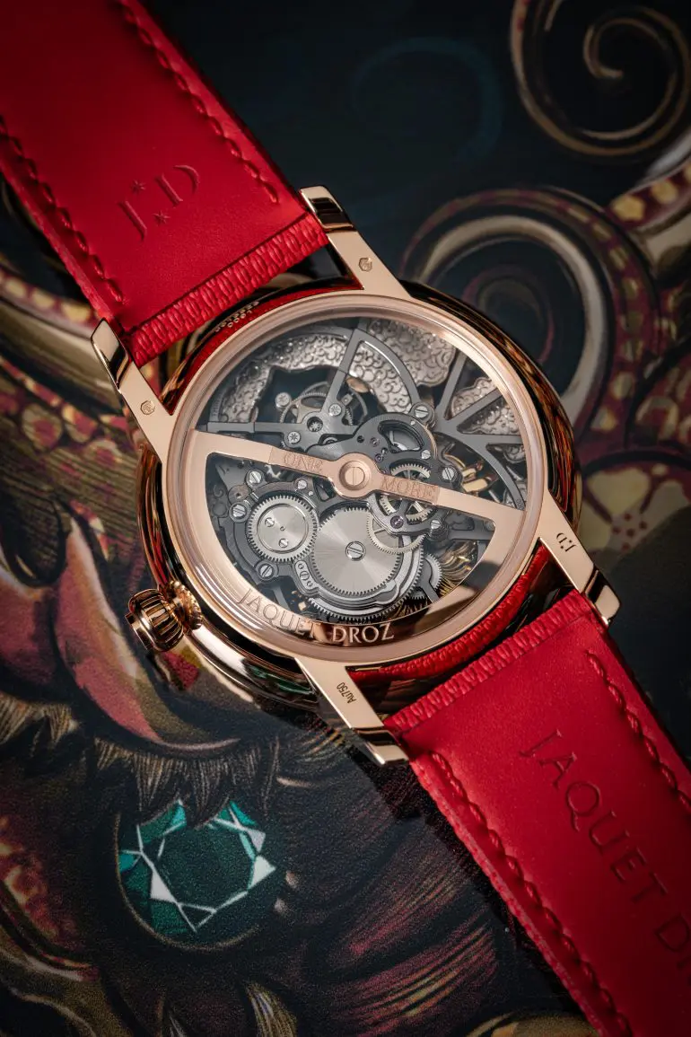 Jaquet Droz Tourbillon Skelet Red Gold Dragon Mask