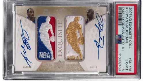 Un card cu Michael Jordan și Kobe Bryant a stabilit un nou record la licitație
