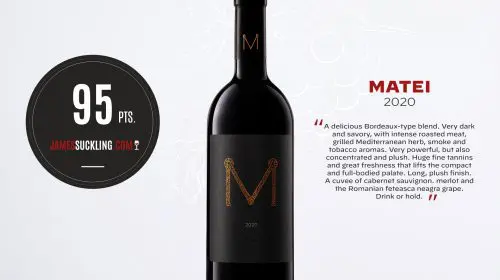 Crama DeMatei – Scor Istoric de 95 Puncte la James Suckling