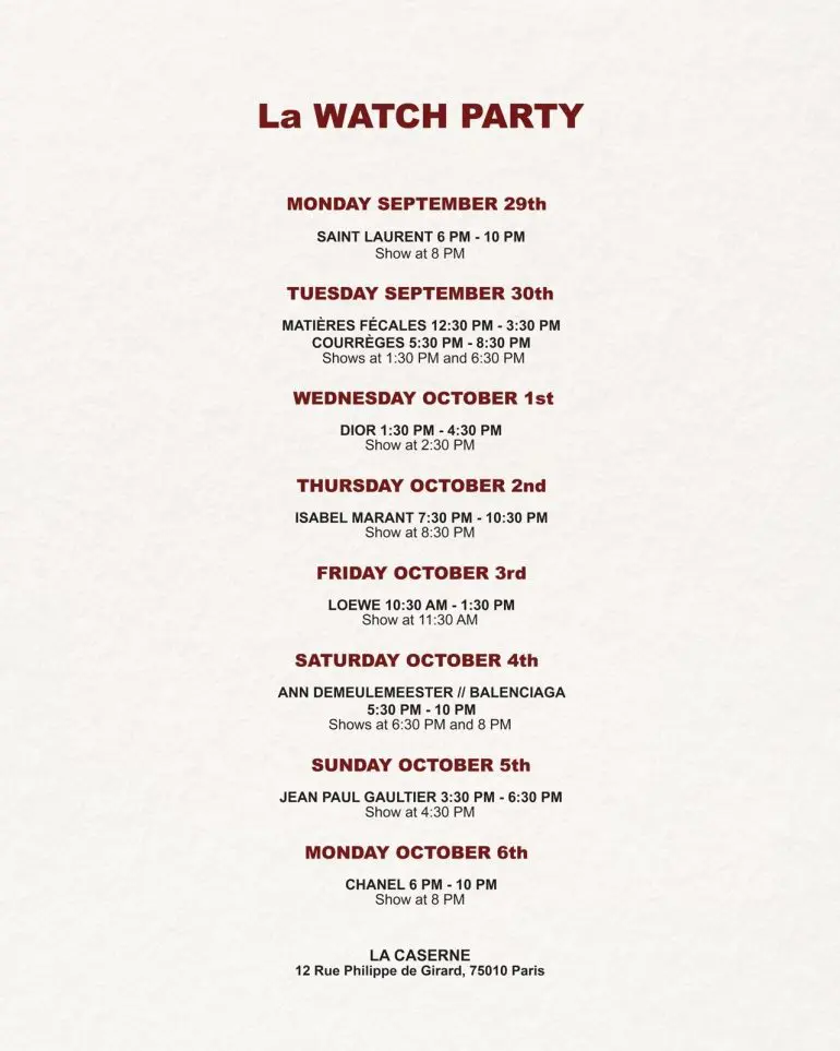 La WATCHPARTY