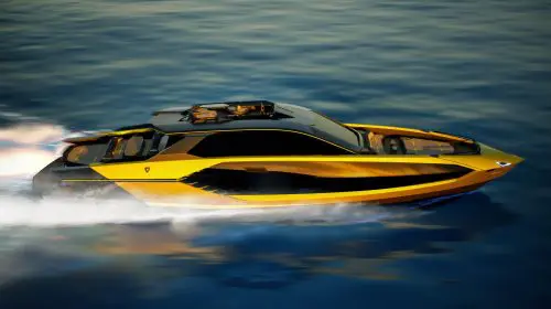 Automobili Lamborghini și The Italian Sea Group prezintă noul iaht cu motor Tecnomar pentru Lamborghini 101FT