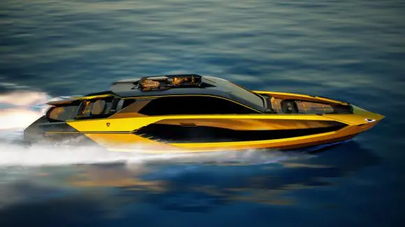 Automobili Lamborghini și The Italian Sea Group prezintă noul iaht cu motor Tecnomar pentru Lamborghini 101FT