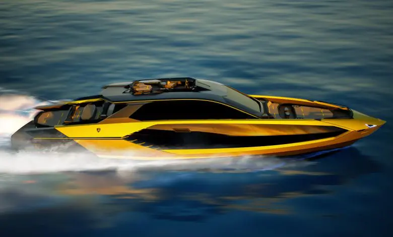 Automobili Lamborghini și The Italian Sea Group prezintă noul iaht cu motor Tecnomar pentru Lamborghini 101FT