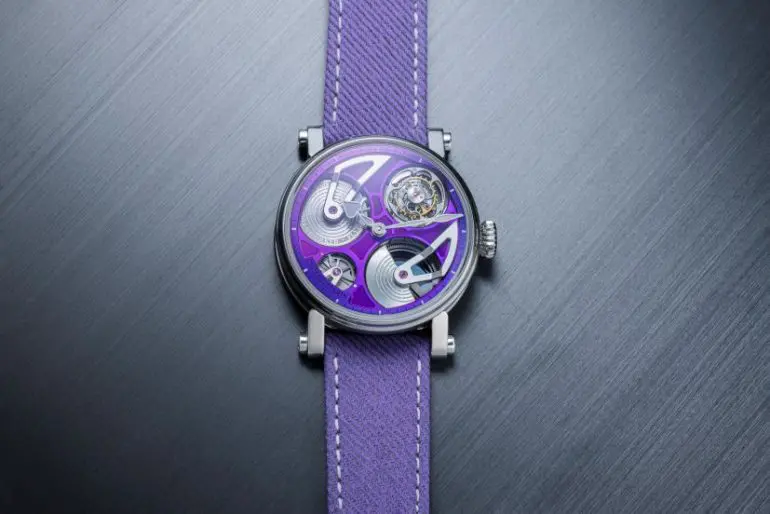 Speake Marin Openworked Tourbillon Purple Hour
