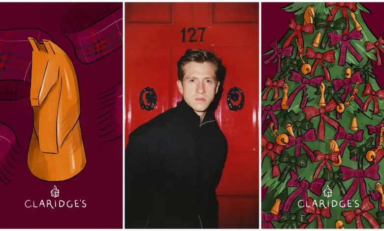 Daniel Lee, directorul de creație al brandului Burberry, va crea bradul de Crăciun din lobby-ul hotelului Claridge’s