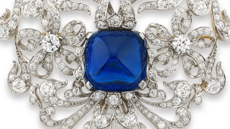 Philips saphire brooch