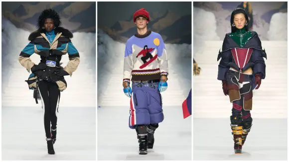 Colecția Dsquared2 prezentată la Milano aduce un omagiu Jocurilor Olimpice de iarnă