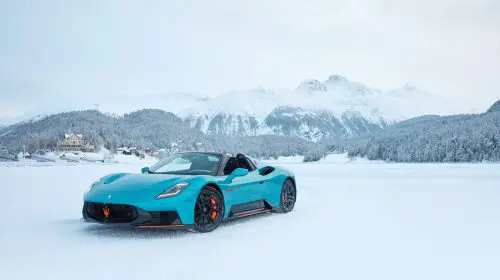Maserati MCPURA Cielo FROZEN MAGMA – noua mașină exclusivă personalizată a debutat la St. Moritz