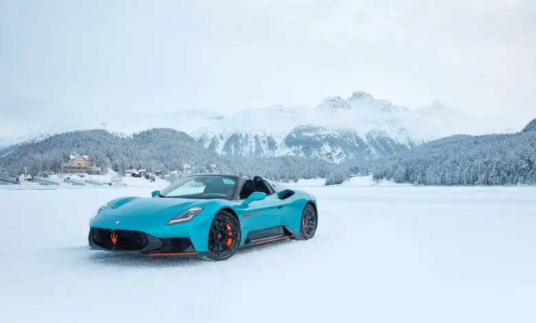 Maserati MCPURA Cielo FROZEN MAGMA – noua mașină exclusivă personalizată a debutat la St. Moritz