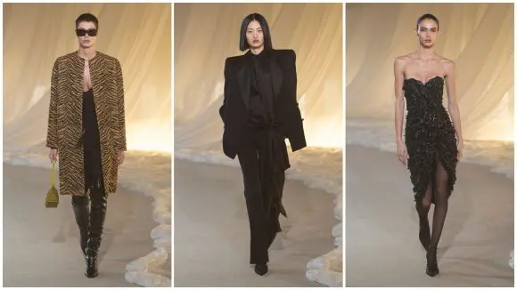 Antonin Tron și-a prezentat colecția de debut ca director de creație al casei Balmain