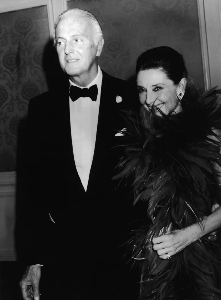 Audrey Hepburn și Hubert de Givenchy, 1988