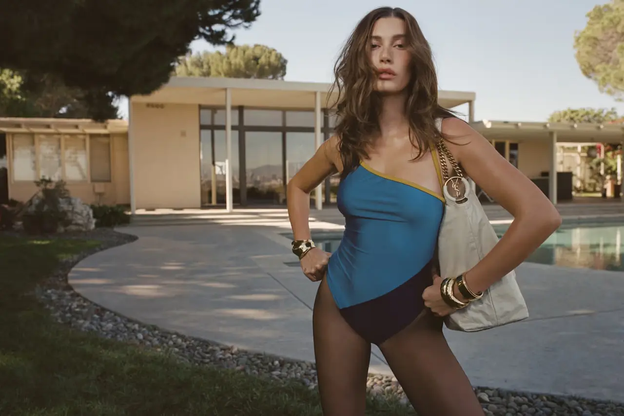 Hailey Bieber Saint Laurent