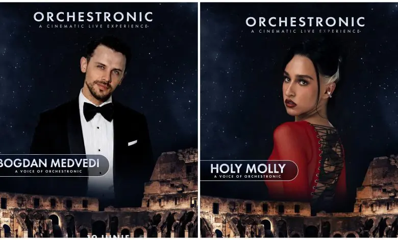 Orchestronic anunță noi artiști pentru show-ul de la Arenele Romane: Holly Molly și Bogdan Medvedi se alătură line-up-ului