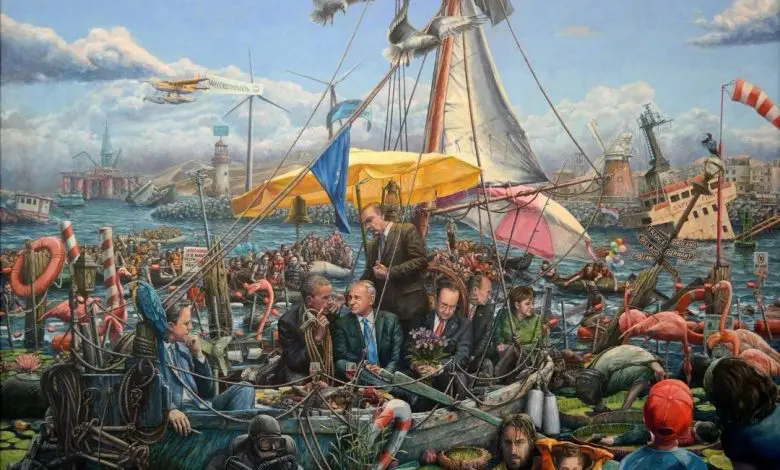 Bookfest găzduiește în premieră o expoziție de tablouri ale pictorului Pompiliu Buleu