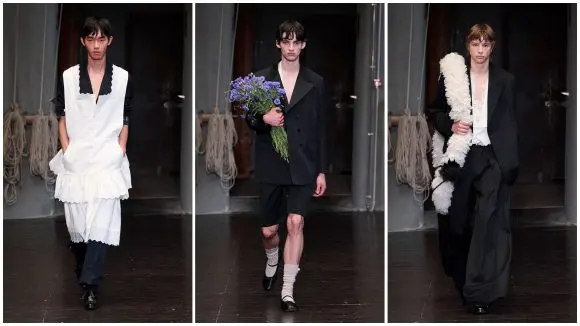 Simone Rocha prezintă în premieră o colecție vestimentară masculină