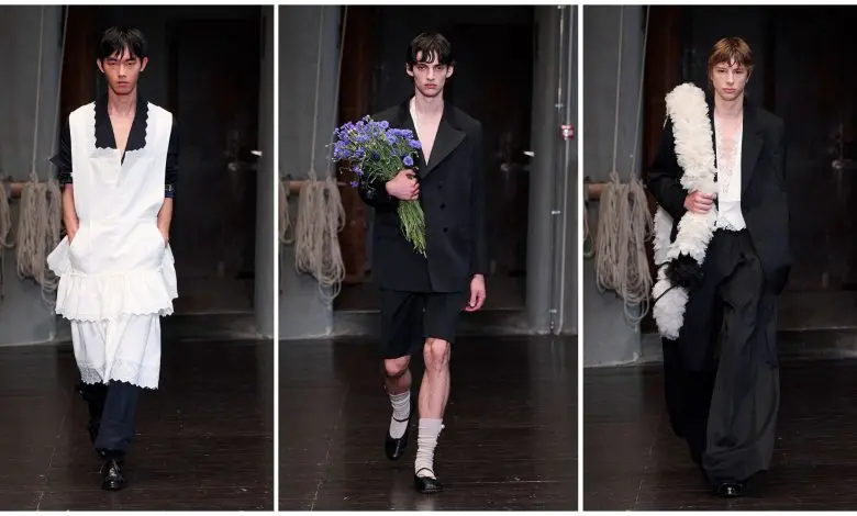 Simone Rocha prezintă în premieră o colecție vestimentară masculină