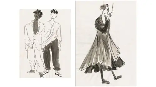 183 de schițe nemaivăzute ale designerului Yohji Yamamoto vor fi publicate într-un volum de colecție