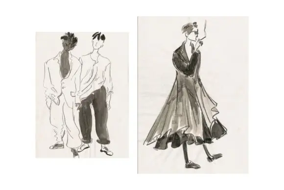 183 de schițe nemaivăzute ale designerului Yohji Yamamoto vor fi publicate într-un volum de colecție