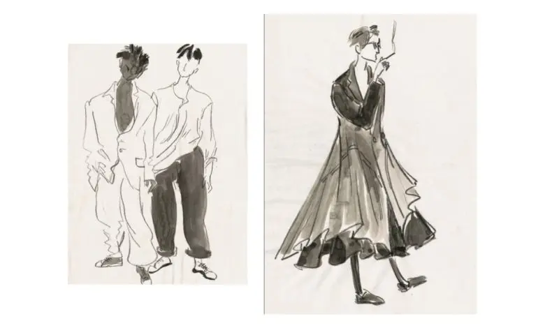 183 de schițe nemaivăzute ale designerului Yohji Yamamoto vor fi publicate într-un volum de colecție