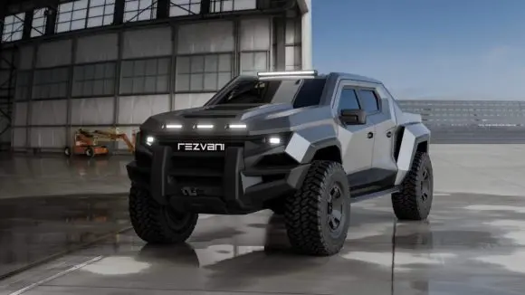 Rezvani prezintă Fortress, cel mai extrem pickup blindat al său de până acum