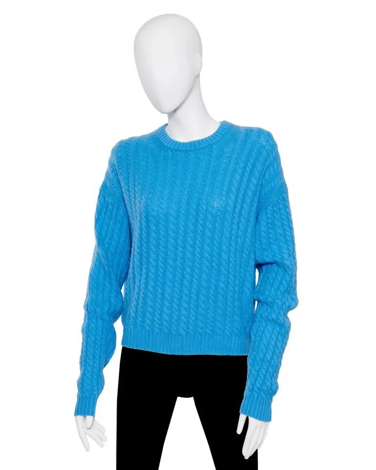 Puloverul J.Crew în nuanța albastru cerulean