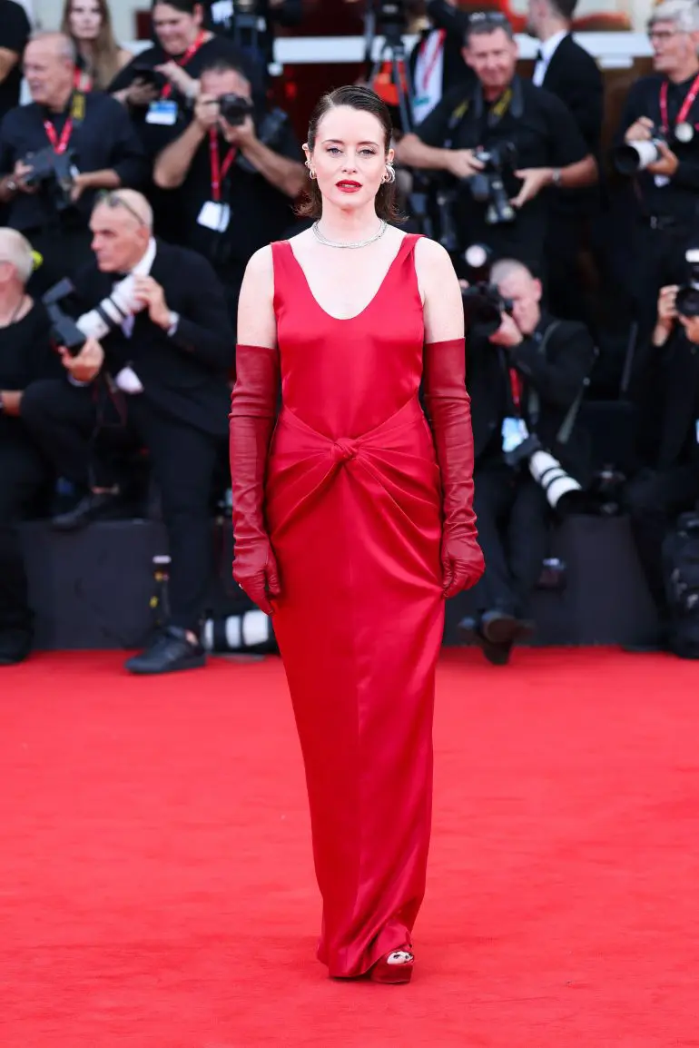 Claire Foy in Bottega Veneta