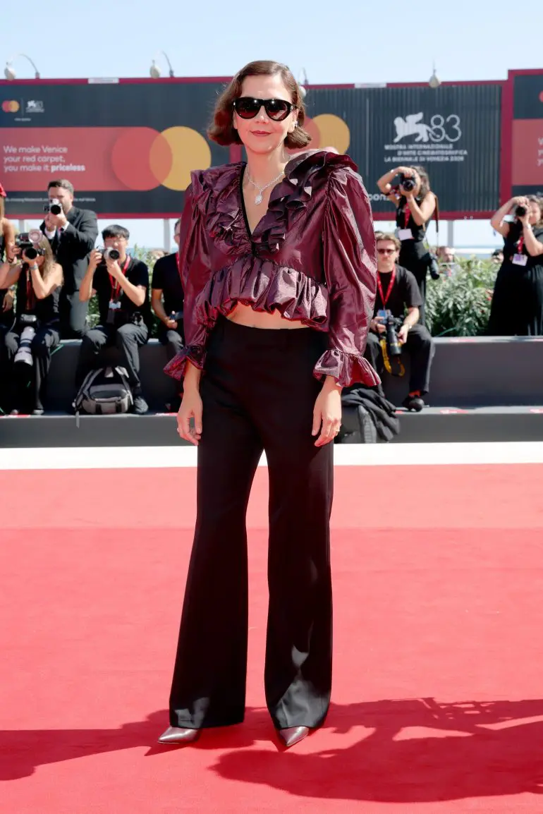 Maggie Gyllenhaal in Saint Laurent