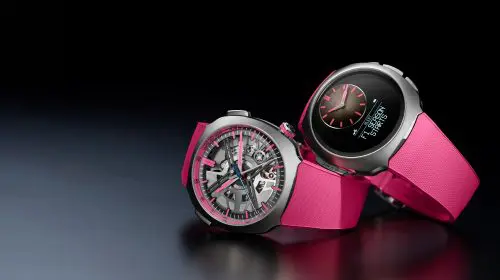 H. Moser & Cie. Streamliner Alpine Drivers and Mechanics Pink Edition