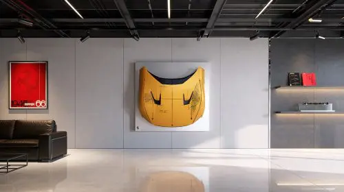 Ferrari transformă elementele de caroserie în opere de artă