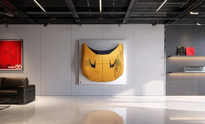 Ferrari transformă elementele de caroserie în opere de artă