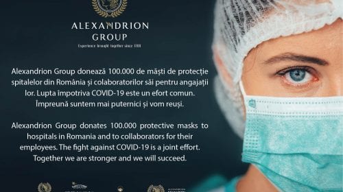 Alexandrion Group susține lupta națională împotriva COVID-19