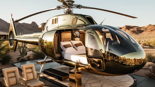 O companie din California deschide prima stațiune Helicopter Glamping în Joshua Tree