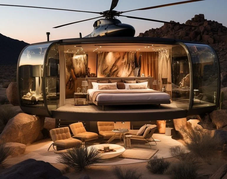 Helicopter Glamping