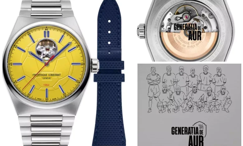 Ceasul Frederique Constant X Generația de Aur, un simbol pentru celebrarea unei perioade memorabile din fotbalul românesc