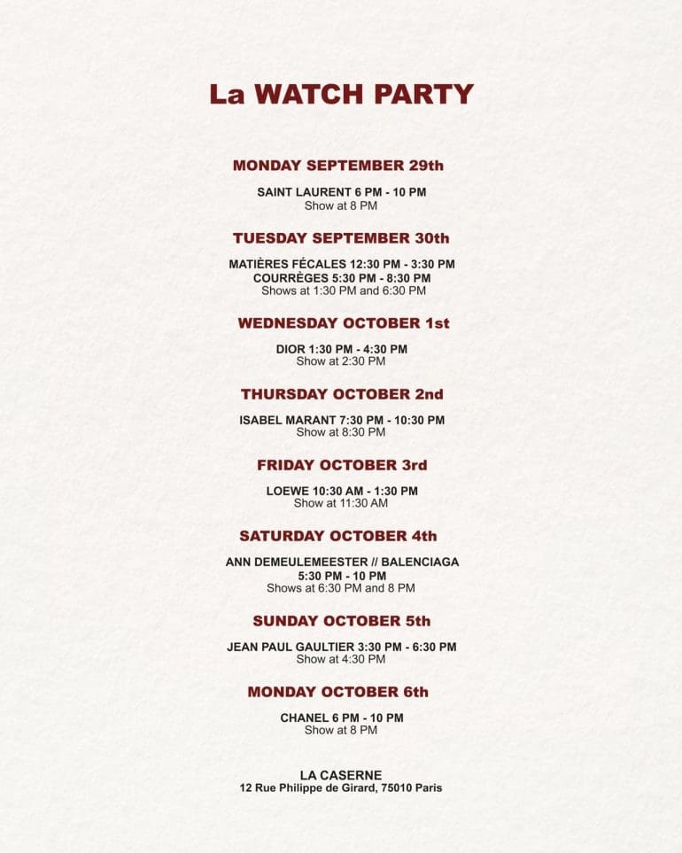 La WATCHPARTY