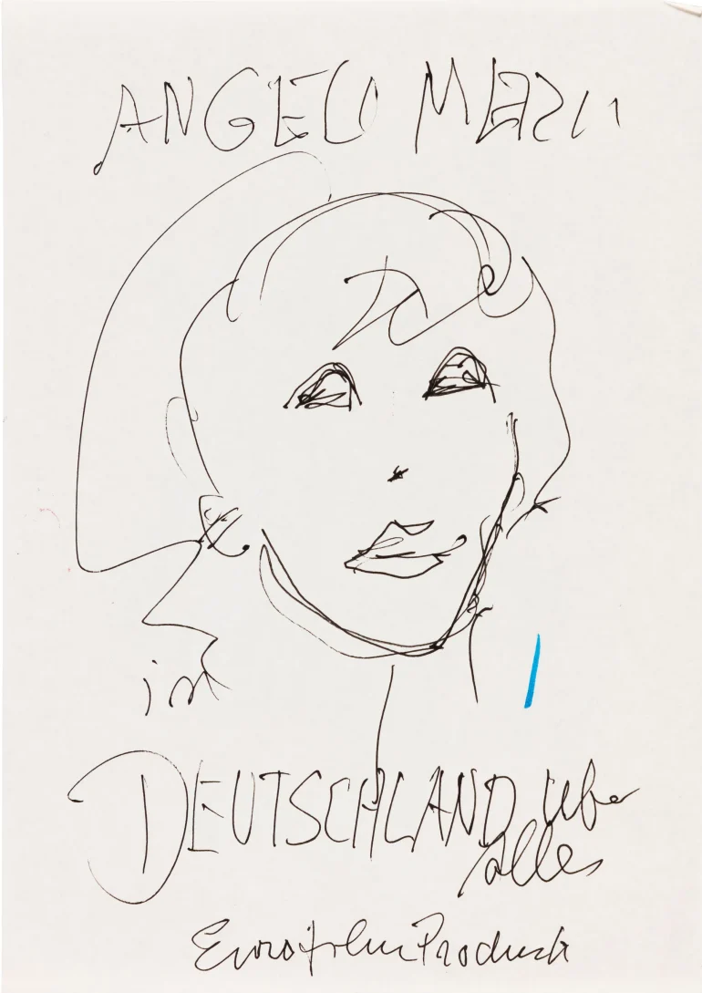 Karl Lagerfeld Angela Merkel